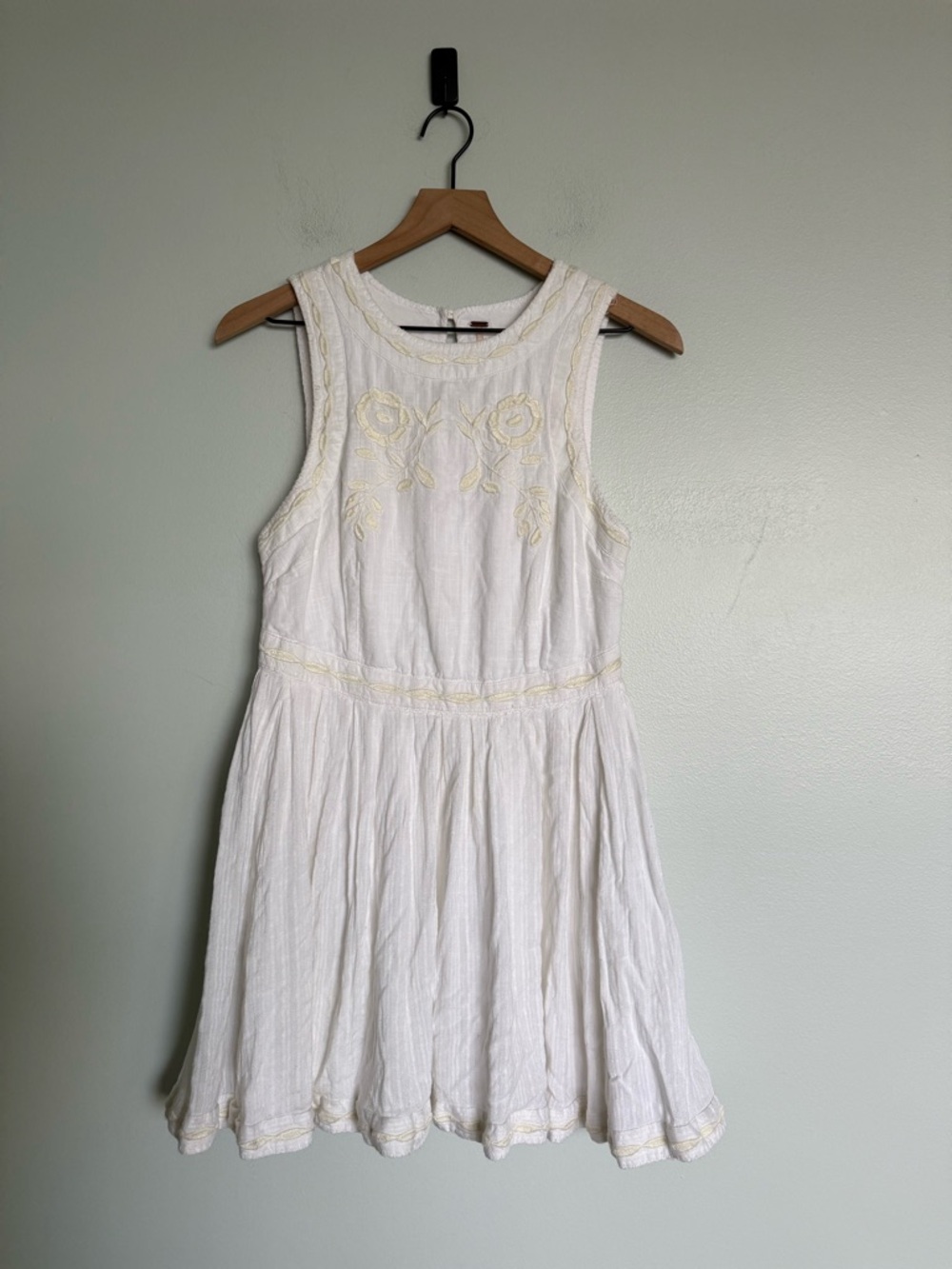 Free People Birds of a Feather White & Cream Embroidered Dress - Picture 5 of 11